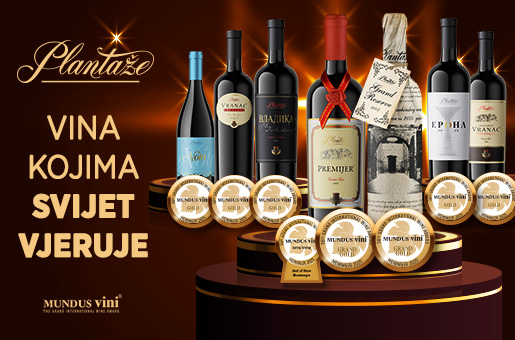 Istorijska priznanja za crnogorski Vranac i sedam zlatnih medalja za vina Plantaža – 13. Jul – Plantaže – OGLASI GROCKA