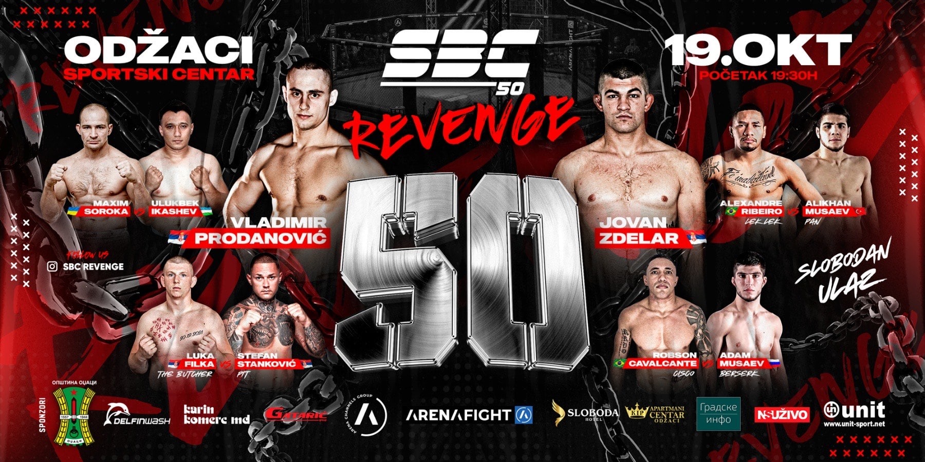 USKORO JUBILARNI “SBC 50 Revenge” u Odžacima! INTERNACIONALNI spektakl! (VIDEO) – OGLASI ODŽACI