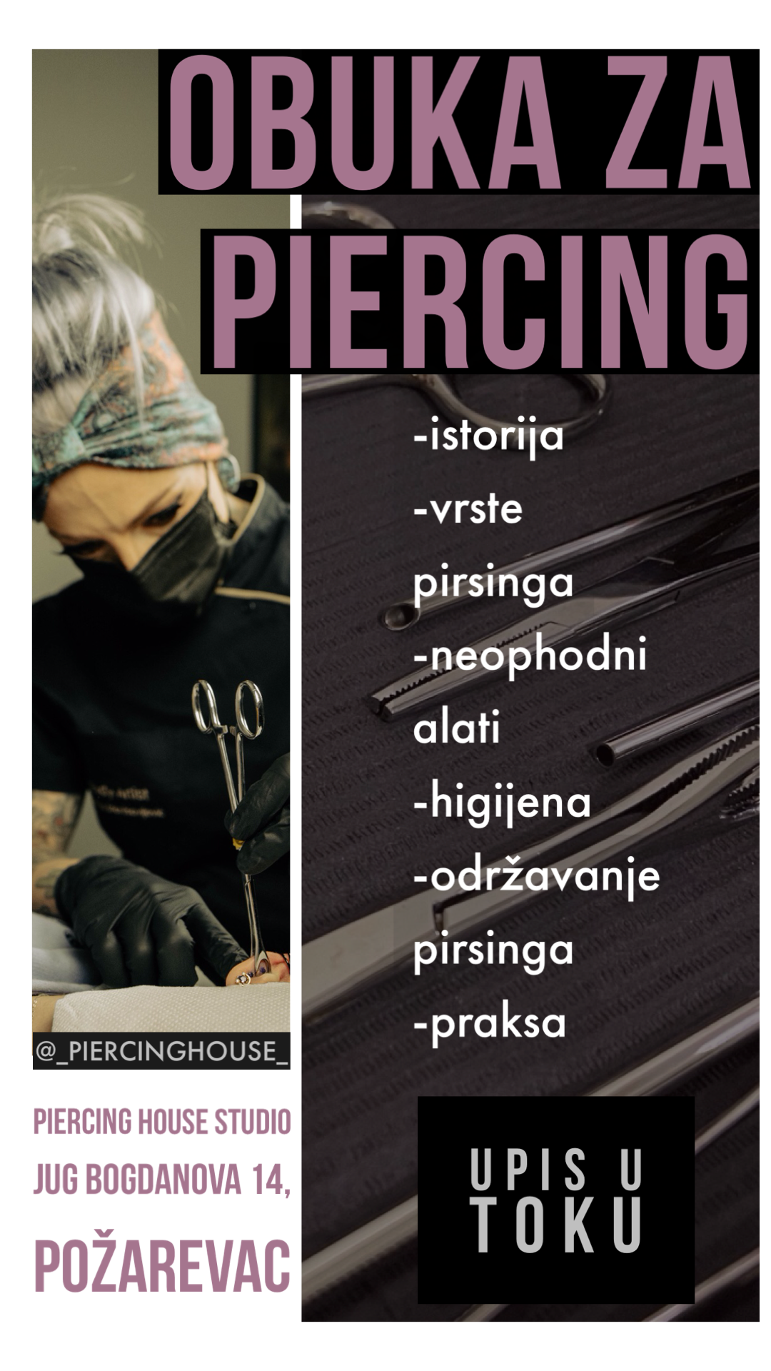 KURS PIRSINGA – OBUKA